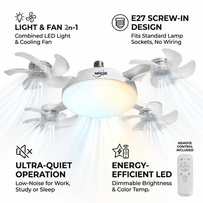 Mentrali AirGlow™ Ceiling Fan