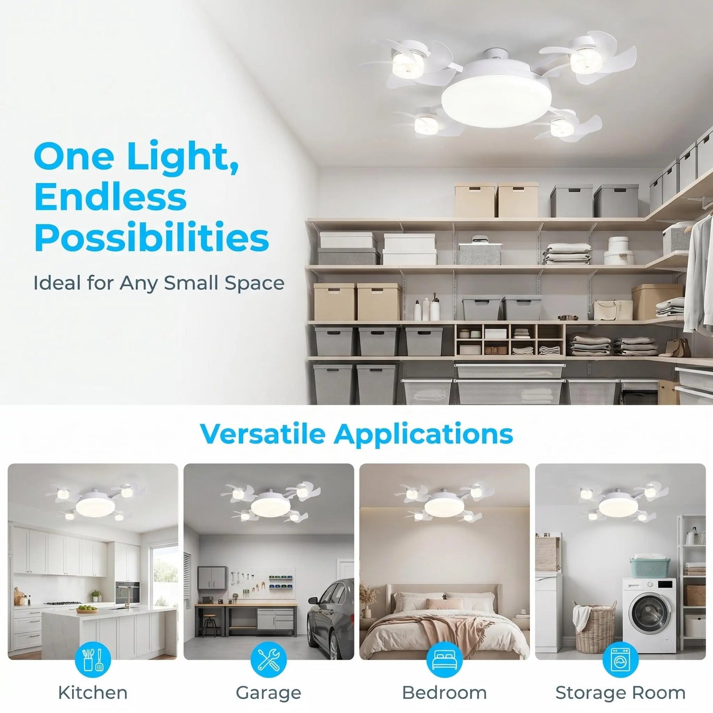 Mentrali AirGlow™ Ceiling Fan