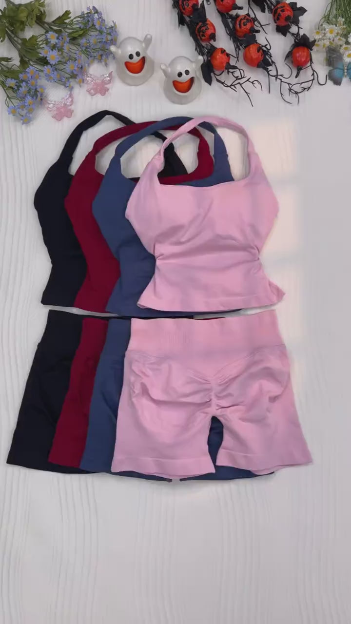 SculptFit™ Halter Seamless Active Set